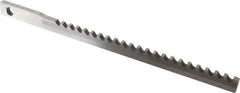 Dumont Minute Man - 3/8" Keyway Width, Style AF, Keyseating Broach - Bright Finish, 3/8" Broach Body Width, 16" OAL - Exact Tooling