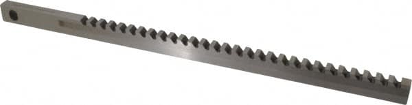 Dumont Minute Man - 9/16" Keyway Width, Style AF, Keyseating Broach - Bright Finish, 9/16" Broach Body Width, 20" OAL - Exact Tooling