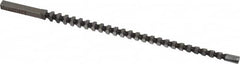 Dumont Minute Man - 4mm x 5-1/8" Overall Length, 0.1614" Pilot Hole Diam, Square Broach - 0.1575 to 0.158" Tolerance, 0.2205 to 0.222" Across Corners, 4.1mm Drill, 5/32" Pitch, 1/4 to 1/2" LOC, 480 Lbs. Pressure for Max LOC - Exact Tooling