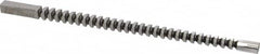 Dumont Minute Man - 8mm x 7-7/8" Overall Length, 0.3307" Pilot Hole Diam, Square Broach - 0.315 to 0.3158" Tolerance, 0.44 to 0.442" Across Corners, 8.4mm Drill, 7/32" Pitch, 3/8 to 1" LOC, 2,300 Lbs. Pressure for Max LOC - Exact Tooling