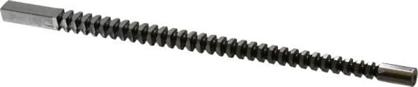Dumont Minute Man - 10mm x 10-1/4" Overall Length, 0.4094" Pilot Hole Diam, Square Broach - 0.3937 to 0.3945" Tolerance, 0.553 to 0.555" Across Corners, 10.4mm Drill, 1/4" Pitch, 3/8 to 1-1/4" LOC, 3,600 Lbs. Pressure for Max LOC - Exact Tooling