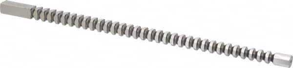 Dumont Minute Man - 14mm x 14-3/4" Overall Length, 0.5826" Pilot Hole Diam, Square Broach - 0.5512 to 0.552" Tolerance, 0.773 to 0.775" Across Corners, 14.8mm Drill, 3/8" Pitch, 1/2 to 1-1/2" LOC, 5,600 Lbs. Pressure for Max LOC - Exact Tooling