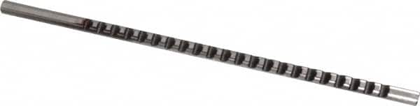 Dumont Minute Man - 1/16" Keyway Width, Production Keyway Broach - Bright Finish, 3/16" Broach Body Width, 13/64" to 1" LOC, 5-5/8" OAL, 390 Lbs Pressure for Max LOC - Exact Tooling