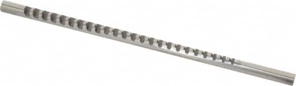 Dumont Minute Man - 1/16" Keyway Width, Production Keyway Broach - Bright Finish, 1/4" Broach Body Width, 13/64" to 1" LOC, 6-3/16" OAL, 390 Lbs Pressure for Max LOC - Exact Tooling
