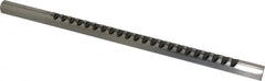 Dumont Minute Man - 1/8" Keyway Width, Production Keyway Broach - Bright Finish, 5/8" Broach Body Width, 25/64" to 2-1/2" LOC, 11-3/4" OAL, 1,440 Lbs Pressure for Max LOC - Exact Tooling