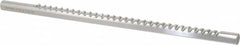 Dumont Minute Man - 3/16" Keyway Width, Production Keyway Broach - Bright Finish, 5/8" Broach Body Width, 25/64" to 2-1/2" LOC, 14-3/4" OAL, 2,170 Lbs Pressure for Max LOC - Exact Tooling