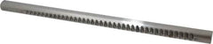 Dumont Minute Man - 1/4" Keyway Width, Production Keyway Broach - Bright Finish, 1" Broach Body Width, 25/64" to 2-1/2" LOC, 18" OAL, 2,870 Lbs Pressure for Max LOC - Exact Tooling