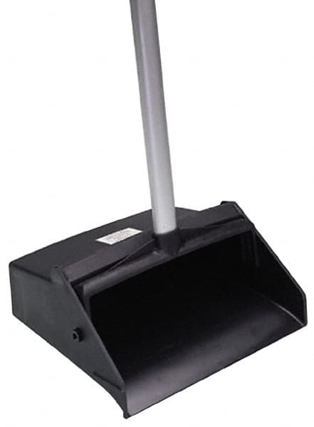 Ability One - 12" Wide Upright Dustpan - 32" Aluminum Handle - Exact Tooling