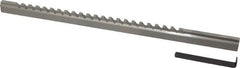 Value Collection - 3/16" Keyway Width, Style C, Keyway Broach - High Speed Steel, Bright Finish, 3/8" Broach Body Width, 25/64" to 2-1/2" LOC, 11-3/4" OAL - Exact Tooling