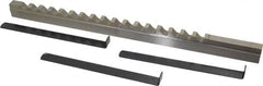 Value Collection - 7/16" Keyway Width, Style D, Keyway Broach - High Speed Steel, Bright Finish, 9/16" Broach Body Width, 1" to 6" LOC, 13-7/8" OAL - Exact Tooling