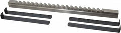 Value Collection - 5/8" Keyway Width, Style E, Keyway Broach - High Speed Steel, Bright Finish, 3/4" Broach Body Width, 1" to 6" LOC, 15-1/2" OAL - Exact Tooling