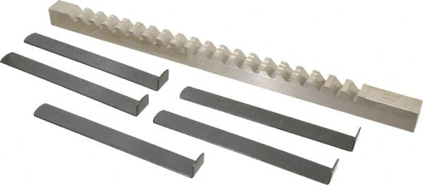 Value Collection - 3/4" Keyway Width, Style E, Keyway Broach - High Speed Steel, Bright Finish, 3/4" Broach Body Width, 1" to 6" LOC, 15-1/2" OAL - Exact Tooling
