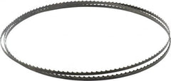 Starrett - 4 TPI, 7' 9" Long x 1/4" Wide x 0.025" Thick, Welded Band Saw Blade - Carbon Steel, Toothed Edge, Raker Tooth Set, Flexible Back, Contour Cutting - Exact Tooling