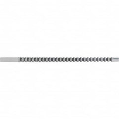 Dumont Minute Man - 1/4" x 6-1/2" Overall Length, 17/64" Pilot Hole Diam, Square Broach - 0.2505 to 0.2515" Tolerance, 0.351 to 0.353" Across Corners, 3/16" Pitch, 1/4 to 3/4" LOC, 1,740 Lbs. Pressure for Max LOC - Exact Tooling