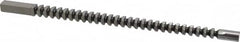 Dumont Minute Man - 5/16" x 7-7/8" Overall Length, 21/64" Pilot Hole Diam, Square Broach - 0.313 to 0.314" Tolerance, 0.437 to 0.439" Across Corners, 7/32" Pitch, 3/8 to 1" LOC, 2,100 Lbs. Pressure for Max LOC - Exact Tooling