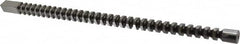 Dumont Minute Man - 5/8" x 16-5/16" Overall Length, 21/32" Pilot Hole Diam, Square Broach - 0.626 to 0.627" Tolerance, 0.873 to 0.875" Across Corners, 7/16" Pitch, 5/8 to 1-5/8" LOC, 5,920 Lbs. Pressure for Max LOC - Exact Tooling