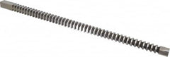 Dumont Minute Man - 7/8" x 22-3/4" Overall Length, 15/16" Pilot Hole Diam, Square Broach - 0.8765 to 0.8775" Tolerance, 1.227 to 1.229" Across Corners, 7/16" Pitch, 5/8 to 2" LOC, 9,200 Lbs. Pressure for Max LOC - Exact Tooling