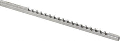 Dumont Minute Man - 3/32" Keyway Width, Style A, Keyway Broach - High Speed Steel, Bright Finish, 1/8" Broach Body Width, 13/64" to 1-1/8" LOC, 5" OAL, 780 Lbs Pressure for Max LOC - Exact Tooling