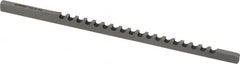 Dumont Minute Man - 1/8" Keyway Width, Style A, Keyway Broach - High Speed Steel, Bright Finish, 1/8" Broach Body Width, 13/64" to 1-1/8" LOC, 5" OAL, 650 Lbs Pressure for Max LOC - Exact Tooling