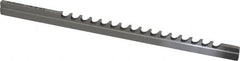 Dumont Minute Man - 1/8" Keyway Width, Style B, Keyway Broach - High Speed Steel, Bright Finish, 3/16" Broach Body Width, 19/64" to 1-11/16" LOC, 6-3/4" OAL, 720 Lbs Pressure for Max LOC - Exact Tooling