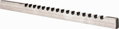 Dumont Minute Man - 3/16" Keyway Width, Style B, Keyway Broach - High Speed Steel, Bright Finish, 3/16" Broach Body Width, 19/64" to 1-11/16" LOC, 6-3/4" OAL, 1,860 Lbs Pressure for Max LOC - Exact Tooling