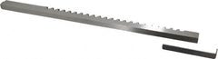 Dumont Minute Man - 3/16" Keyway Width, Style C, Keyway Broach - High Speed Steel, Bright Finish, 3/8" Broach Body Width, 25/64" to 2-1/2" LOC, 11-3/4" OAL, 1,540 Lbs Pressure for Max LOC - Exact Tooling