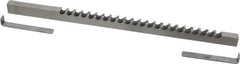 Dumont Minute Man - 3/8" Keyway Width, Style C, Keyway Broach - High Speed Steel, Bright Finish, 3/8" Broach Body Width, 25/64" to 2-1/2" LOC, 11-3/4" OAL, 4,340 Lbs Pressure for Max LOC - Exact Tooling