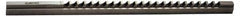 Dumont Minute Man - 22mm Keyway Width, Style F-1, Keyway Broach - High Speed Steel, Bright Finish, 1" Broach Body Width, 1" to 6" LOC, 20-1/4" OAL, 9,400 Lbs Pressure for Max LOC - Exact Tooling