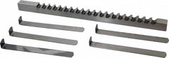 Dumont Minute Man - 3/4" Keyway Width, Style E, Keyway Broach - High Speed Steel, Bright Finish, 3/4" Broach Body Width, 1" to 6" LOC, 15-1/2" OAL, 11,900 Lbs Pressure for Max LOC - Exact Tooling