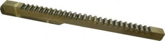 Dumont Minute Man - 1" Keyway Width, Style F, Keyway Broach - High Speed Steel, Bright Finish, 1" Broach Body Width, 1" to 6" LOC, 20-1/4" OAL, 11,100 Lbs Pressure for Max LOC - Exact Tooling