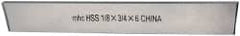 Interstate - 1/8 Inch Wide x 3/4 Inch High x 6 Inch Long, Parallel Cutoff Blade - M2 Grade, Bright Finish - Exact Tooling