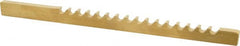 Dumont Minute Man - 3/16" Keyway Width, Style B, Keyway Broach - TiN Finish, 3/16" Broach Body Width, 6-3/4" OAL - Exact Tooling