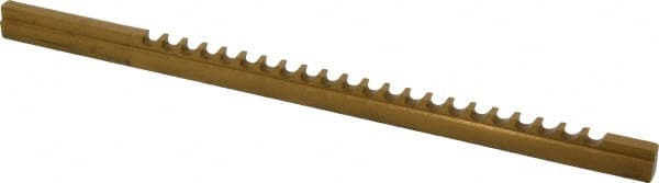 Dumont Minute Man - 1/4" Keyway Width, Style C, Keyway Broach - TiN Finish, 3/8" Broach Body Width, 11-3/4" OAL - Exact Tooling