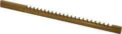 Dumont Minute Man - 1/4" Keyway Width, Style C, Keyway Broach - TiN Finish, 3/8" Broach Body Width, 11-3/4" OAL - Exact Tooling