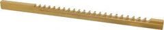 Dumont Minute Man - 5/16" Keyway Width, Style C, Keyway Broach - TiN Finish, 3/8" Broach Body Width, 11-3/4" OAL - Exact Tooling
