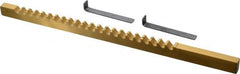 Dumont Minute Man - 3/8" Keyway Width, Style C, Keyway Broach - TiN Finish, 3/8" Broach Body Width, 11-3/4" OAL - Exact Tooling
