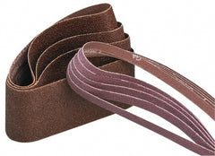 Norton - 3-1/2" Wide x 15-1/2" OAL, 100 Grit, Aluminum Oxide Abrasive Belt - Aluminum Oxide, Fine, Coated, Series R228 - Exact Tooling