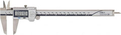 Mitutoyo - 0 to 200mm Range, 0.01mm Resolution, IP67 Electronic Caliper - Stainless Steel with 50mm Stainless Steel Jaws, 0.001" Accuracy, SPC Output - Exact Tooling