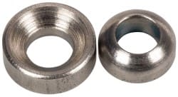 Gibraltar - 5/32" Bolt, Stainless Steel, Spherical Washer Assembly - 3/16" Inside x 3/8" Female Outside, 5/16" Male OD, 13/64" Thick, 1/32" Radius, 303 Grade - Exact Tooling