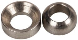 Gibraltar - 1/4" Bolt, Stainless Steel, Spherical Washer Assembly - 9/32" Inside x 1/2" Female Outside, 7/16" Male OD, 17/64" Thick, 7/64" Radius, 303 Grade - Exact Tooling