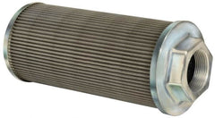 Flow Ezy Filters - 100 Mesh, 11 LPM, 3 GPM, 2.1" Diam, Female Suction Strainer without Bypass - 3/8 Port NPT, 2.7" Long - Exact Tooling