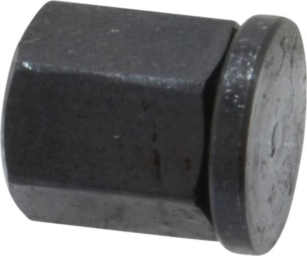 Gibraltar - 1/4-20, Black Oxide Finish, Steel Swivel Hex Nut - 3/8" Pad, 5/16" Wide x 13/32" High x 3/16" Deep - Exact Tooling