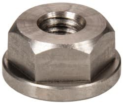 Gibraltar - 1/4-20, 5/8" Flange Diam, 5/16" High, 1/2" Across Flats, Flange Nut - Grade 303 Stainless Steel, 3/32" Flange Height - Exact Tooling