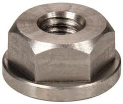 Gibraltar - 1/4-20, 5/8" Flange Diam, 5/16" High, 1/2" Across Flats, Flange Nut - Grade 303 Stainless Steel, 3/32" Flange Height - Exact Tooling