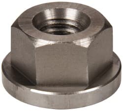 Gibraltar - 7/16-14, 1" Flange Diam, 9/16" High, 3/4" Across Flats, Flange Nut - Grade 303 Stainless Steel, 5/32" Flange Height - Exact Tooling