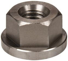 Gibraltar - 7/16-14, 1" Flange Diam, 9/16" High, 3/4" Across Flats, Flange Nut - Grade 303 Stainless Steel, 5/32" Flange Height - Exact Tooling