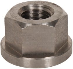 Gibraltar - 3/4-10, 1-5/8" Flange Diam, 1" High, 1-1/4" Across Flats, Flange Nut - Grade 303 Stainless Steel, 1/4" Flange Height - Exact Tooling