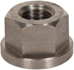 Gibraltar - 3/4-10, 1-5/8" Flange Diam, 1" High, 1-1/4" Across Flats, Flange Nut - Grade 303 Stainless Steel, 1/4" Flange Height - Exact Tooling