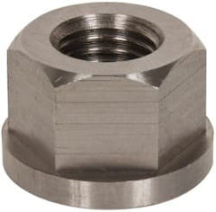 Gibraltar - 7/8-9, 1-3/4" Flange Diam, 1-1/8" High, 1-7/16" Across Flats, Flange Nut - Grade 303 Stainless Steel, 1/4" Flange Height - Exact Tooling