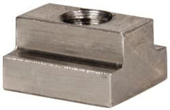 Gibraltar - 5/16-18 Blind Tapped T Slot Nut - 3/8" Slot Width, 5/8 x 7/32" Base Width x Height, 3/4 x 13/32" OAL x Height - Exact Tooling